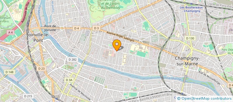localisation de l'entreprise NM SERVICES à CHAMPIGNY-SUR-MARNE