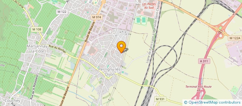 localisation de l'entreprise NM TAXI  PERRIGNY-LES-DIJON