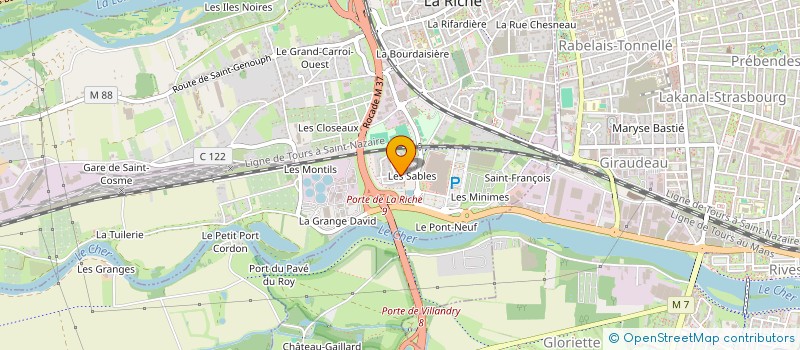 localisation de l'entreprise NM TAXI  LA RICHE