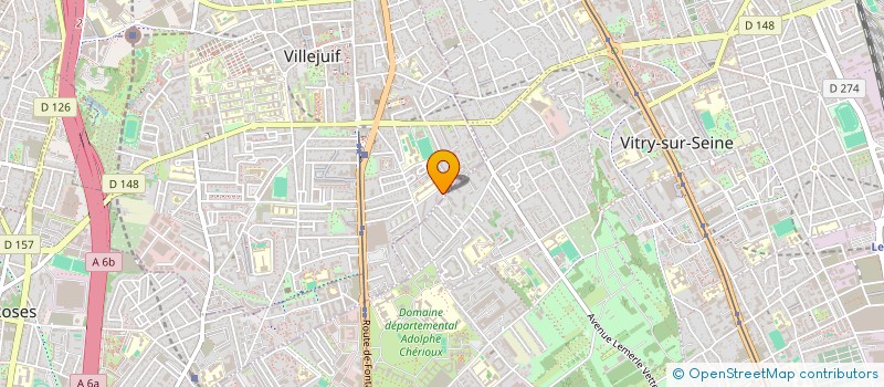 localisation de l'entreprise NM TAXI  VILLEJUIF