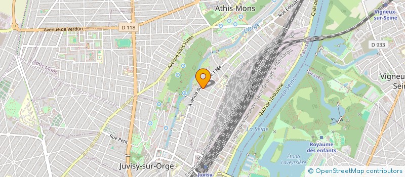 localisation de l'entreprise NM TRAITEMENT D'EAU  ATHIS-MONS