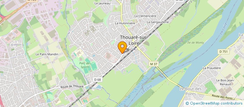 localisation de l'entreprise NM2 à THOUARE-SUR-LOIRE