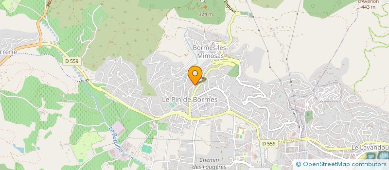 localisation de l'entreprise NM2E à BORMES-LES-MIMOSAS
