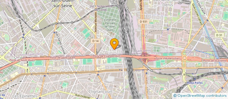 localisation de l'entreprise NM98 à SAINT-OUEN-SUR-SEINE