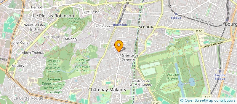 localisation de l'entreprise NMA  SCEAUX