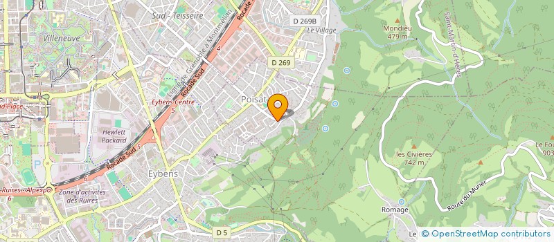 localisation de l'entreprise NMA  POISAT