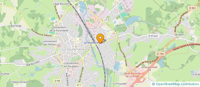 localisation de l'entreprise NMAUTO à LA SOUTERRAINE