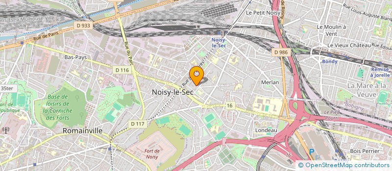 localisation de l'entreprise NMB TRANSPORTS à NOISY-LE-SEC