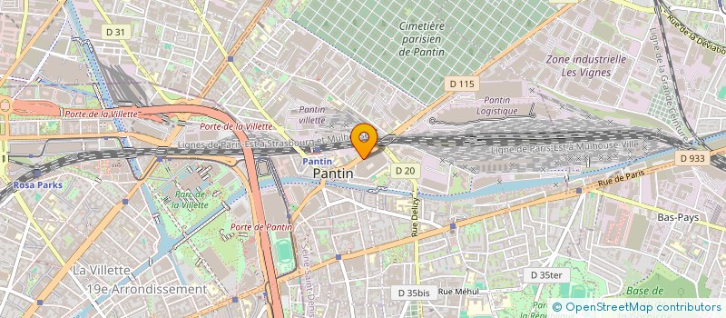 localisation de l'entreprise NMBAT  PANTIN