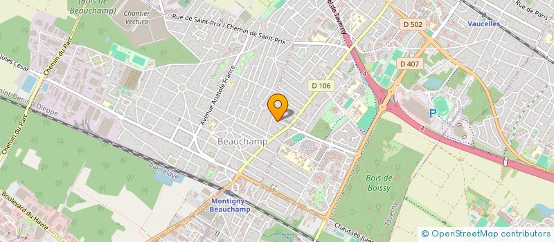 localisation de l'entreprise NMC TRANSPORT  BEAUCHAMP