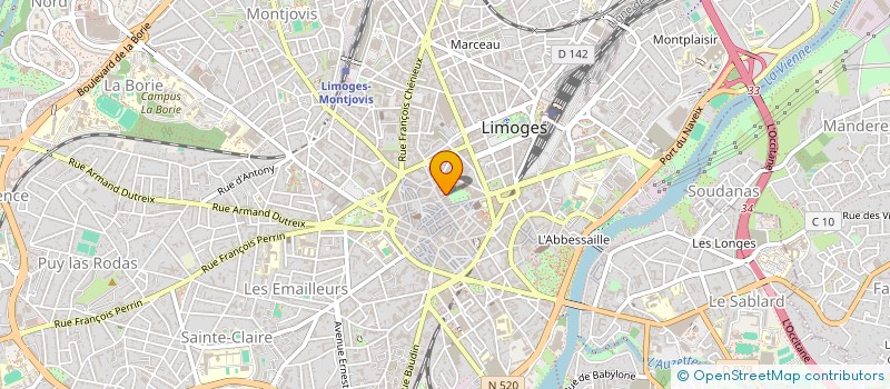 localisation de l'entreprise NMF FOOD à LIMOGES