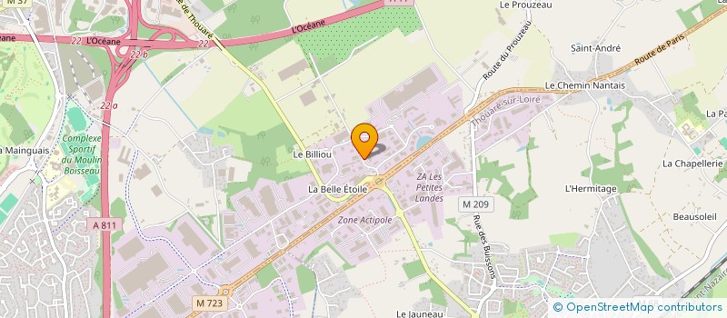 localisation de l'entreprise NMH à CARQUEFOU