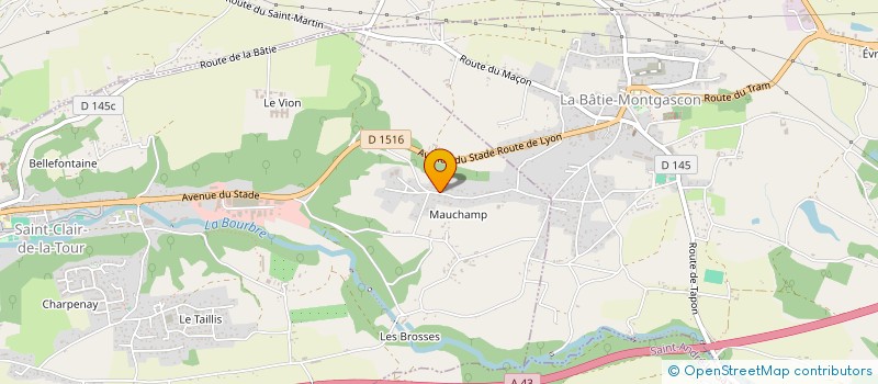 localisation de l'entreprise NMH  SAINT-CLAIR-DE-LA-TOUR