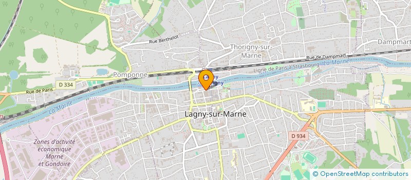 localisation de l'entreprise NMH MERCI à LAGNY-SUR-MARNE