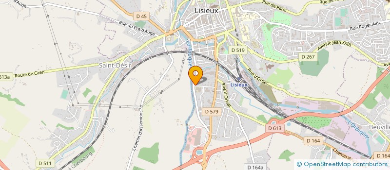 localisation de l'entreprise NMI à LISIEUX