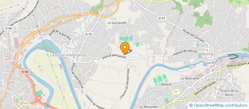localisation de l'entreprise NMLB CONSULTING à LESCURE-D'ALBIGEOIS