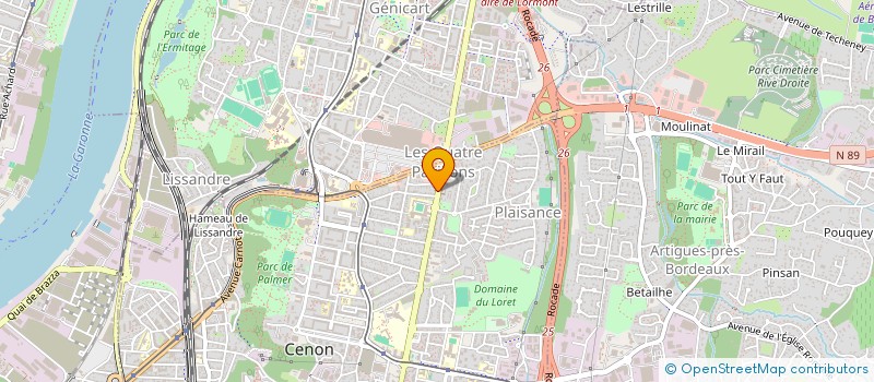 localisation de l'entreprise NMP à CENON