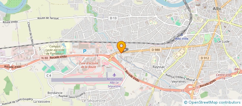 localisation de l'entreprise NMP MERCIER à ALBI