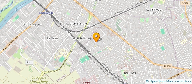 localisation de l'entreprise NMRIA SCI  HOUILLES