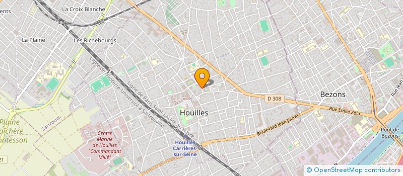 localisation de l'entreprise NMS PRESSING à HOUILLES