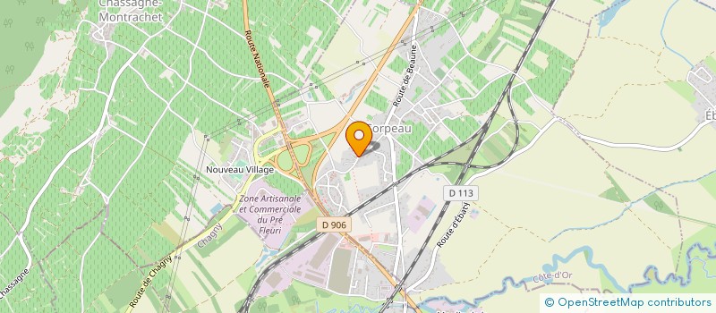 localisation de l'entreprise NMSJ  CORPEAU