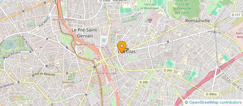 localisation de l'entreprise NMSW BAT à LES LILAS
