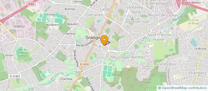 localisation de l'entreprise NMV à GRADIGNAN