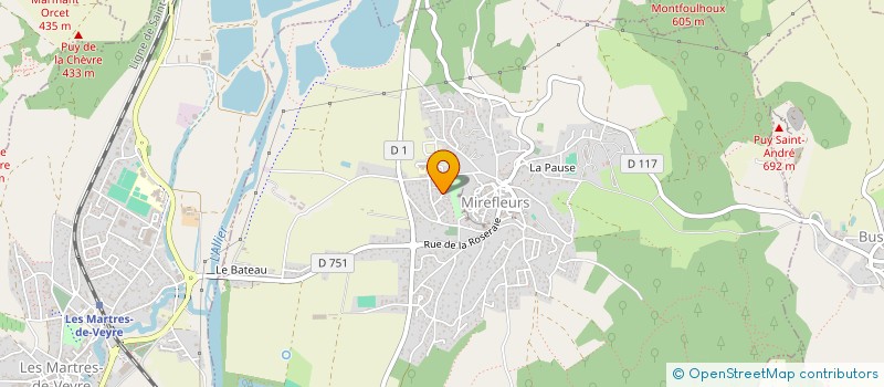 localisation de l'entreprise NMV  MIREFLEURS