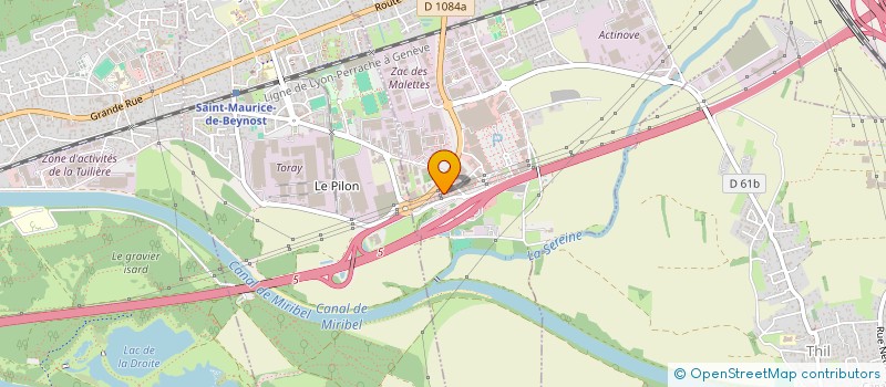 localisation de l'entreprise NMY AUDIO BEYNOST à BEYNOST