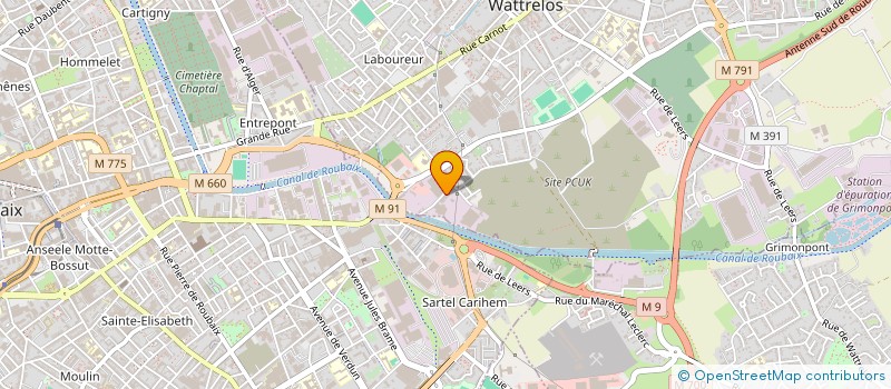 localisation de l'entreprise NN DISTRIBUTION à WATTRELOS