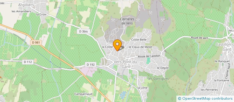 localisation de l'entreprise NNA  VERS-PONT-DU-GARD