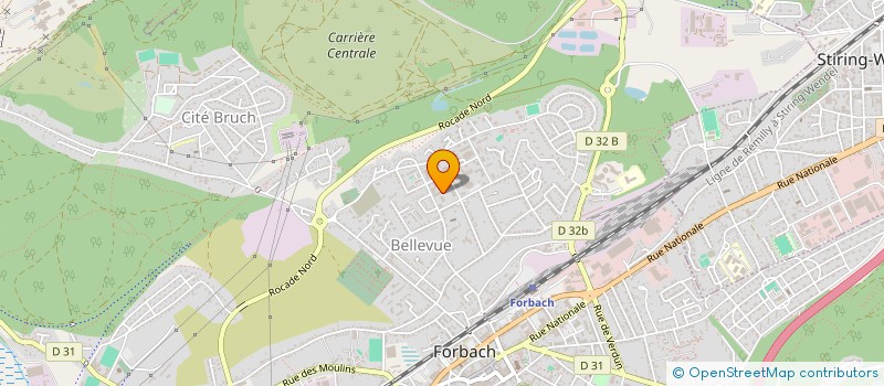 localisation de l'entreprise NNC  FORBACH