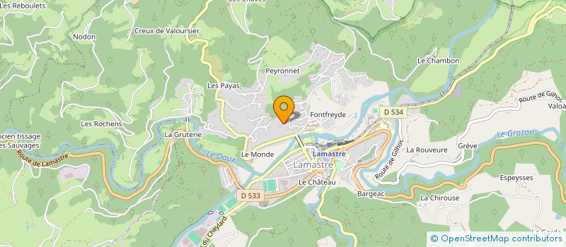 localisation de l'entreprise NNF  LAMASTRE