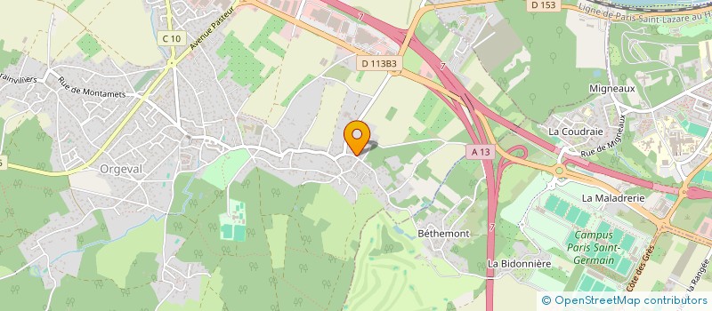 localisation de l'entreprise NNH CONSEIL  ORGEVAL