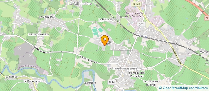 localisation de l'entreprise NO  LA HAIE-FOUASSIERE