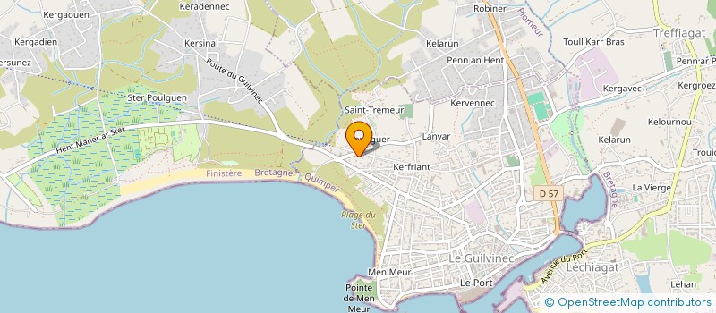 localisation de l'entreprise NO MORE  GUILVINEC