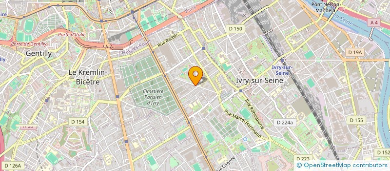 localisation de l'entreprise NO PAIN NO GAIN FITNESS  IVRY-SUR-SEINE