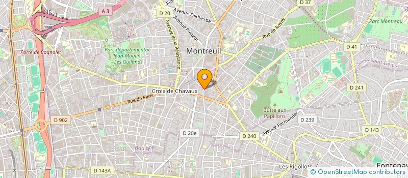 localisation de l'entreprise NO PANIC COMPAGNIE à MONTREUIL