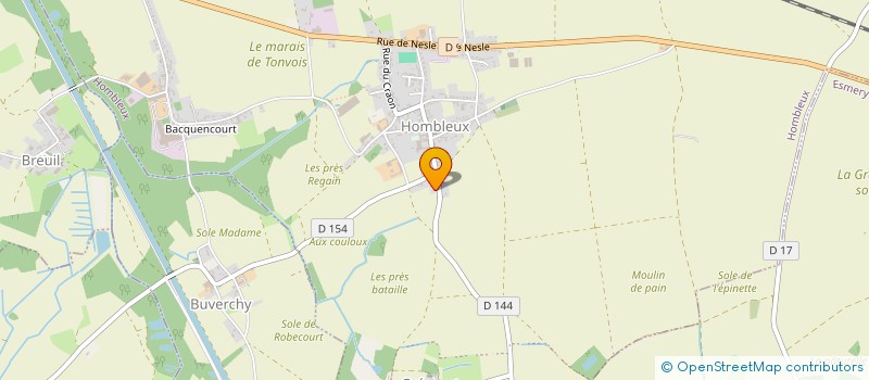 localisation de l'entreprise NO PROBLEMO  HOMBLEUX