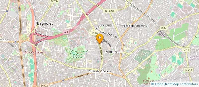 localisation de l'entreprise NO RACK à MONTREUIL
