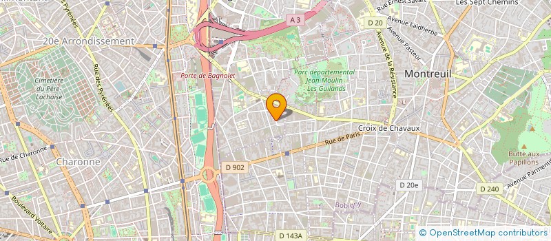 localisation de l'entreprise NO WAY BACK PRODUCTION à BAGNOLET