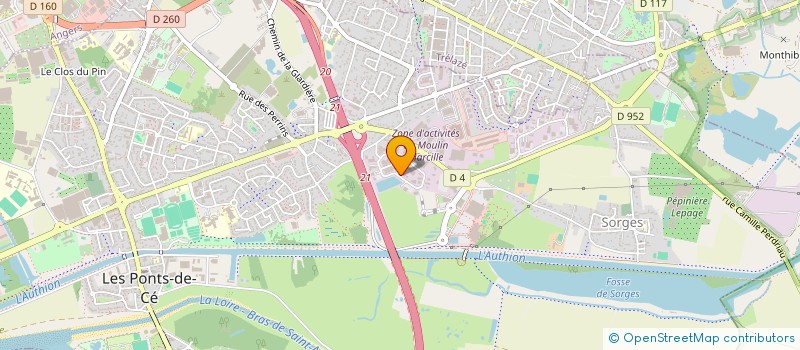 localisation de l'entreprise NO WORKING  LES PONTS-DE-CE