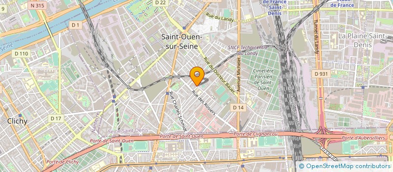 localisation de l'entreprise NO YELLING PRODUCTIONS à SAINT-OUEN-SUR-SEINE