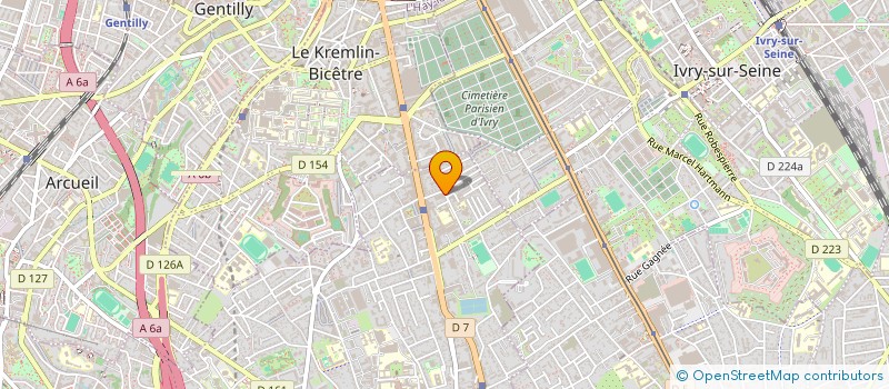 localisation de l'entreprise NO7 à VILLEJUIF