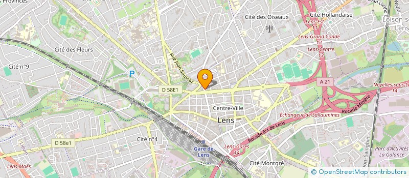 localisation de l'entreprise NO907.16  LENS