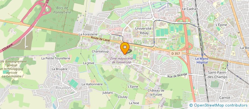 localisation de l'entreprise NOA à LE MANS