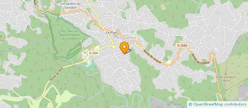 localisation de l'entreprise NOA à ROQUEFORT-LES-PINS