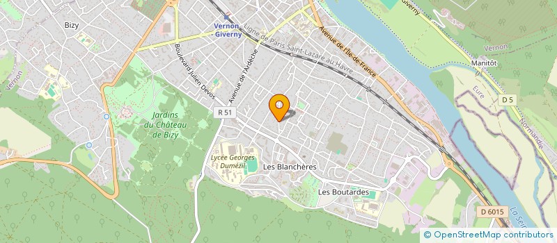 localisation de l'entreprise NOA DUPUIS  VERNON