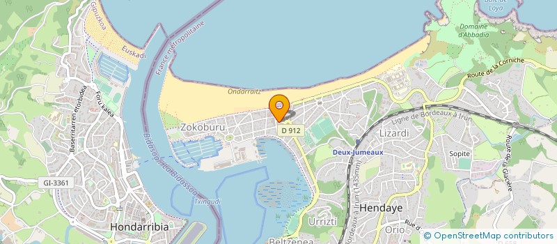 localisation de l'entreprise NOA GASTRONOMIE à HENDAYE