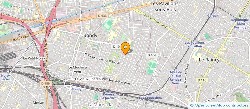 localisation de l'entreprise NOA TRANS à BONDY